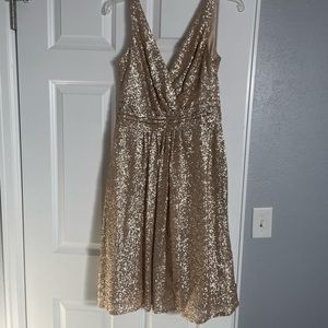 Gold sequin sorella vita dress